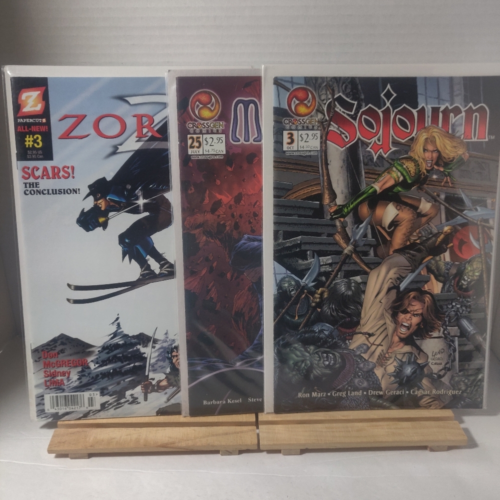 3 Indie Comic Books Zorro Sojourn Meridian